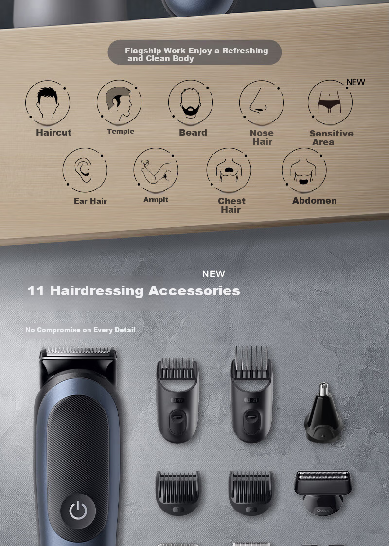 BRAUN Eleven-In Multifunctional Toiletry Case Series 7, Gift for Men, Boyfriends, Husbands 2