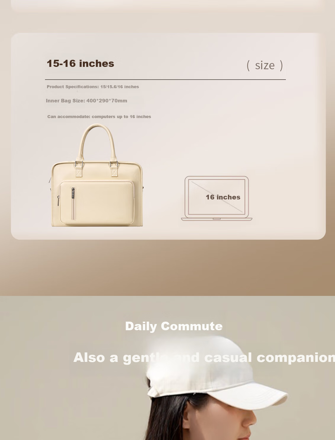 Taikesen Laptop Backpack Suitable for Apple Macbook 14-Inch, Lenovo, Huawei, Stylish Commuter Bag for Men And Wome 10