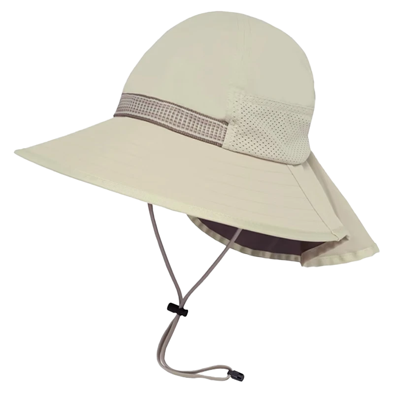 SUNDAY AFTERNOONS Kids Sun Protection Hat Baby Outdoor Beach Wide Brim Fish Tail Sunshade Hat Off-White L