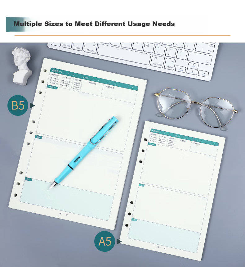 Faramon Detachable Error Correction Notebook for Middle And High School Students, A5 Size, Math Error Collection And Organization Booklet, Simple B5 Thick Version for Postgraduate Entrance Exam And College Students' Error Correctio 6