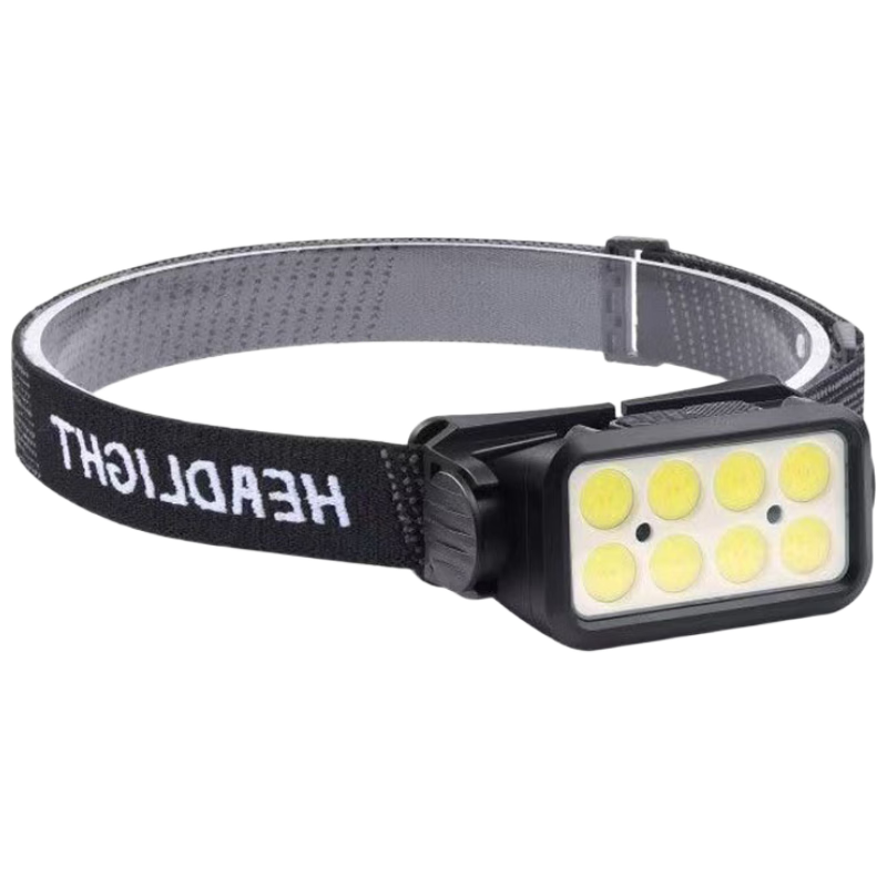 Zhaoshen Headlamp High Brightness Long Battery Life Outdoor Fishing Headlamp Hands-Free Wearable Lighting Hand Wave Sensor Dual Light Rechargeable Portable Mining Lamp [Jingpei]