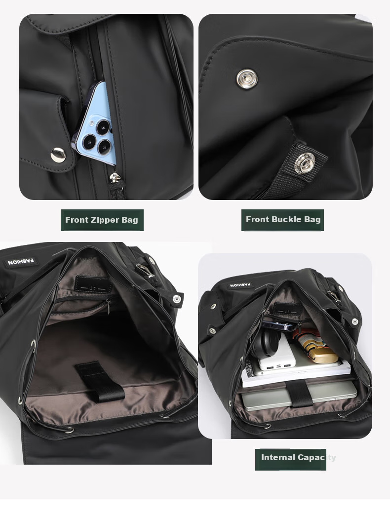 Viney Backpack for Men And Women, Japanese-Style Trendy Brand Large Capacity Casual Travel Bag Cool Schoolbag for Middle School And College Students 4