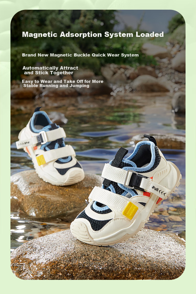 BALABALA Children's Sports Sandals, Boys And Girls Shoes, Breathable Summer New Mesh Dad Shoes 8