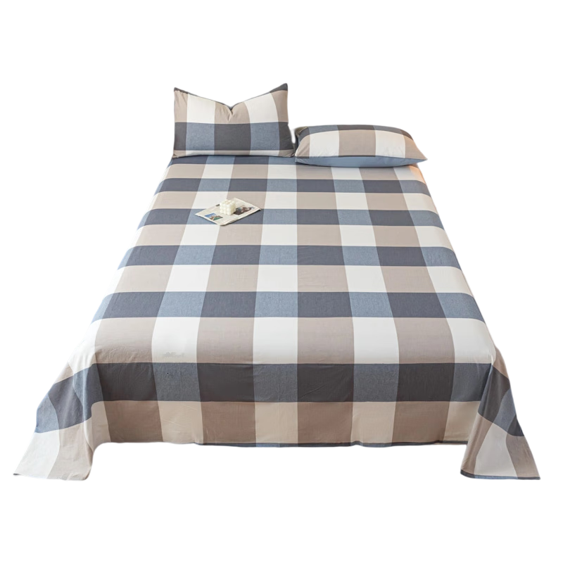 Grace 7A Antibacterial Pure Cotton Bed Sheet, Student Single Bed Cover, for 1.2-Meter Bed, 160*230 Cm