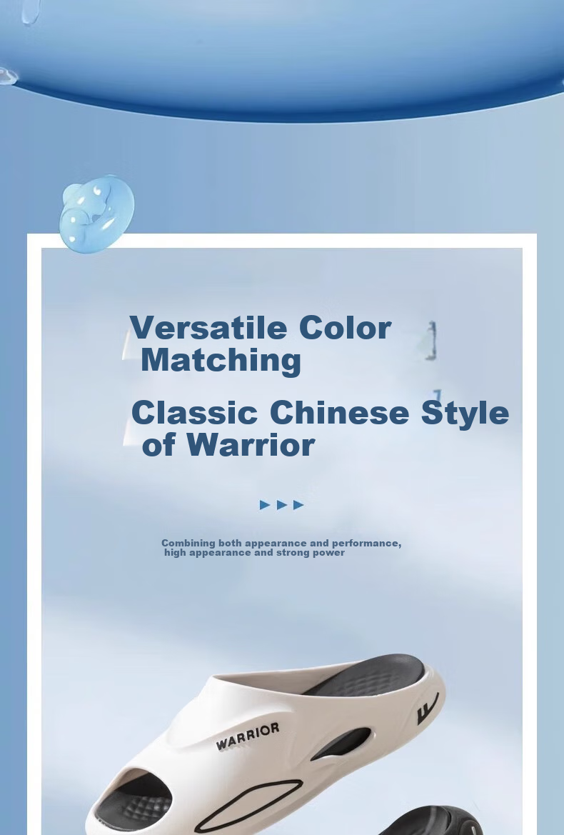 Huili Men's Slippers, Summer Outdoor Wear, Sports Slide Sandals, Comfortable, Non-Slip, Durable, Beach Sandals, Black, Size 40-41 8