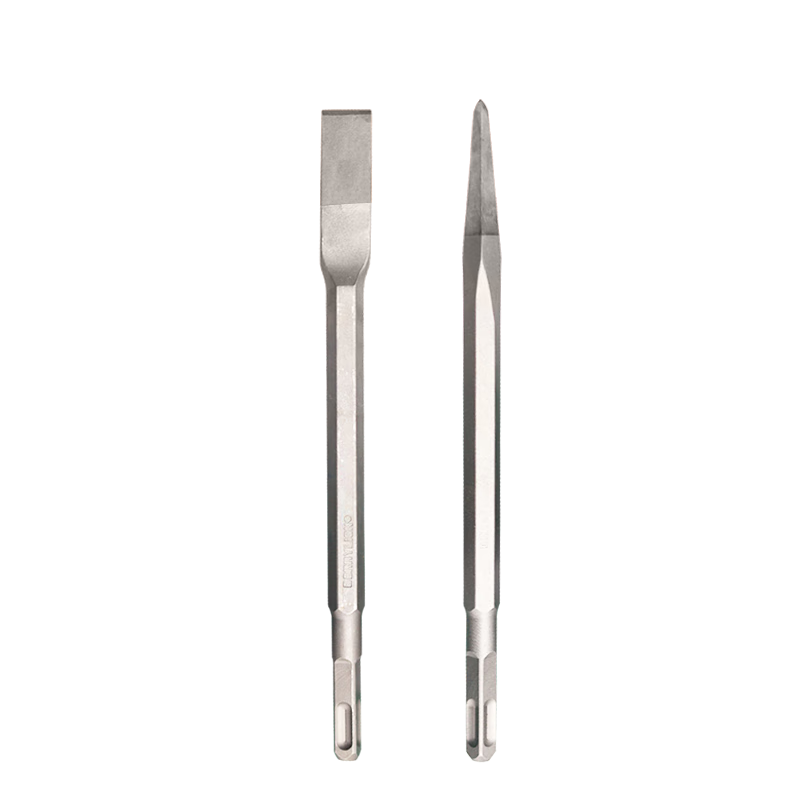 BERRYLION 14mm Pointed and Flat Chisel Drill Bit Set Square Shank Electric Hammer Impact Drill Chisel Groove Drill Flat Chisel Electric Pick Chisel Head