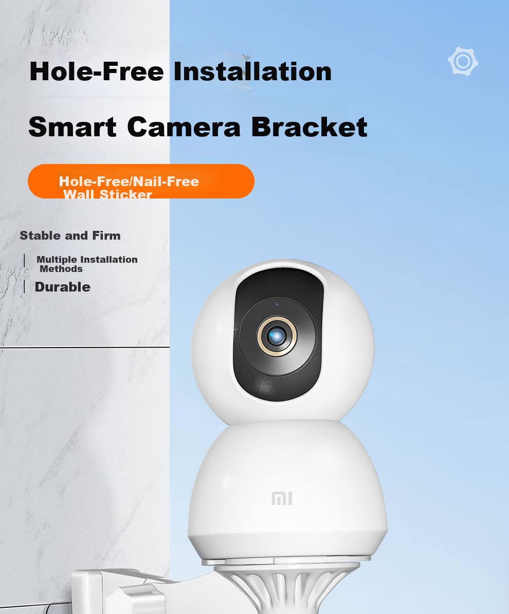 COMPCCTV Desktop Surveillance Camera Floor Stand, Extendable, No Drilling Required, Suitable for Indoor Use, Compatible with Xiaomi C700/C500/2K Version 3 Pro PTZ Small Camera SMT-ZM/xm 1