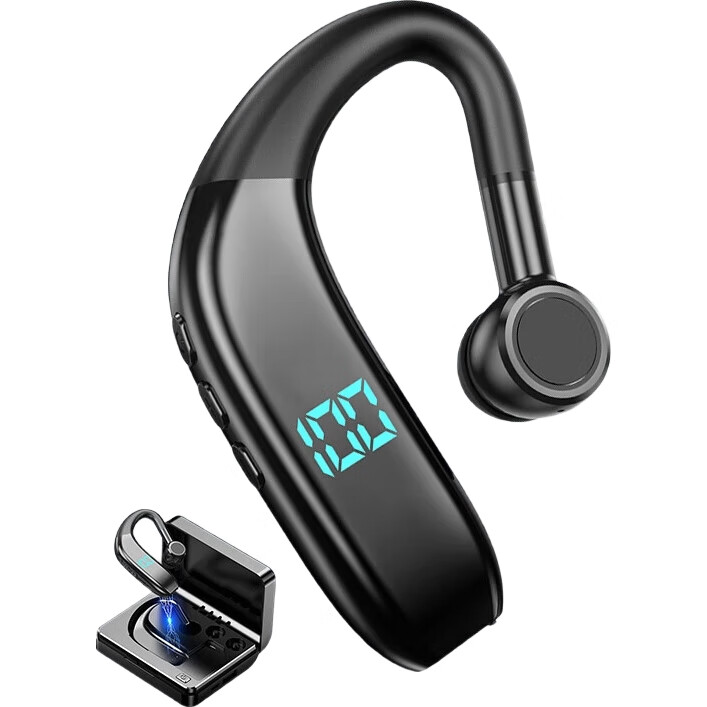 Беспроводные Bluetooth-наушники Guiyin A18 с ушным крючком, шумоподавлением и долгим временем работы, зарядный кейс, совместимы с Apple, Huawei, Xiaomi