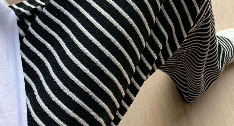 Shiduo Maternity Pants Spring Autumn Wide-Leg Striped Loose Plus Size Leggings Casual Pants Autumn XL 41