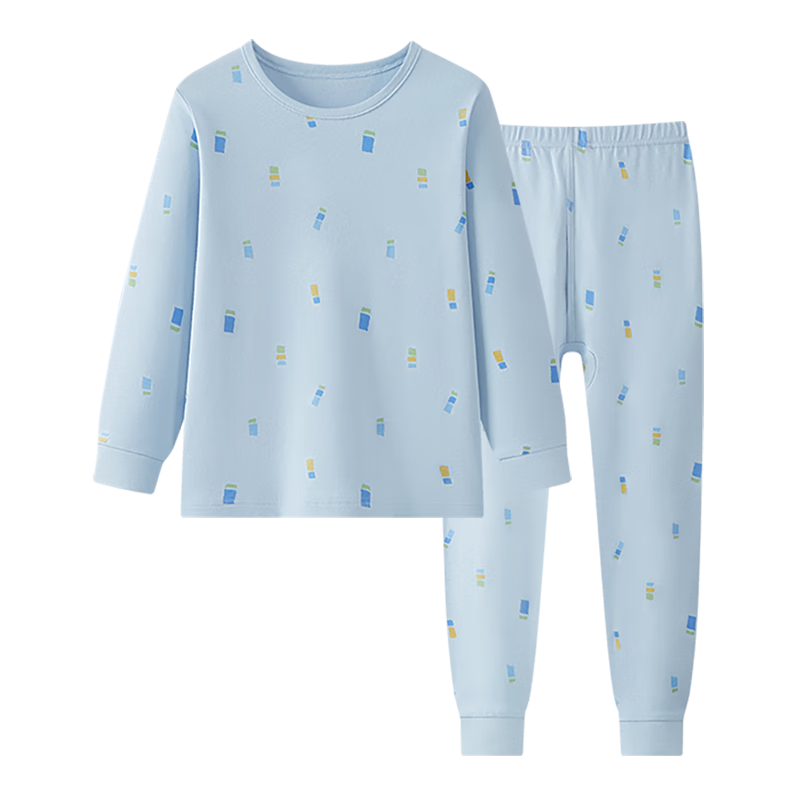 Hengyuanxiang Children's Underwear Set, Boys And Girls Pure Cotton Autumn Top And Pants, Thin Warm Base Layer Cotton-Padded Set for Teenagers And Students