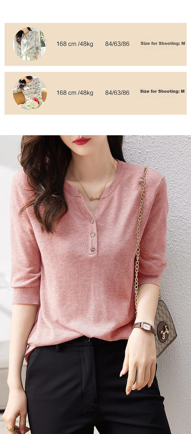 Dme [Baohe Milk Cheese] Spring And Summer Semi-Sheer Cardigan, Five-Quarter Sleeve, Petite Knit Sweater for Wome 8