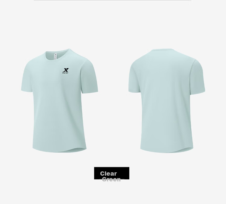 XTEP Men's Sports Short-Sleeve T-Shirt, Summer Quick-Dry Ice Silk Top for Outdoor Training And Students 20