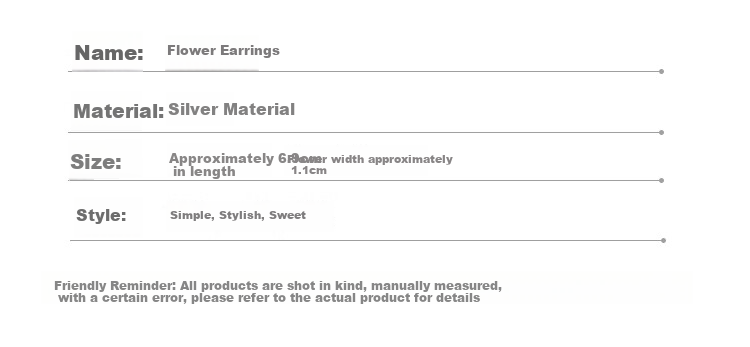 Dijing 925 Silver Long Tassel Earrings, Hoop Earrings, New Style Studs, Birthday Gift for Women, Present for Girlfriend 4