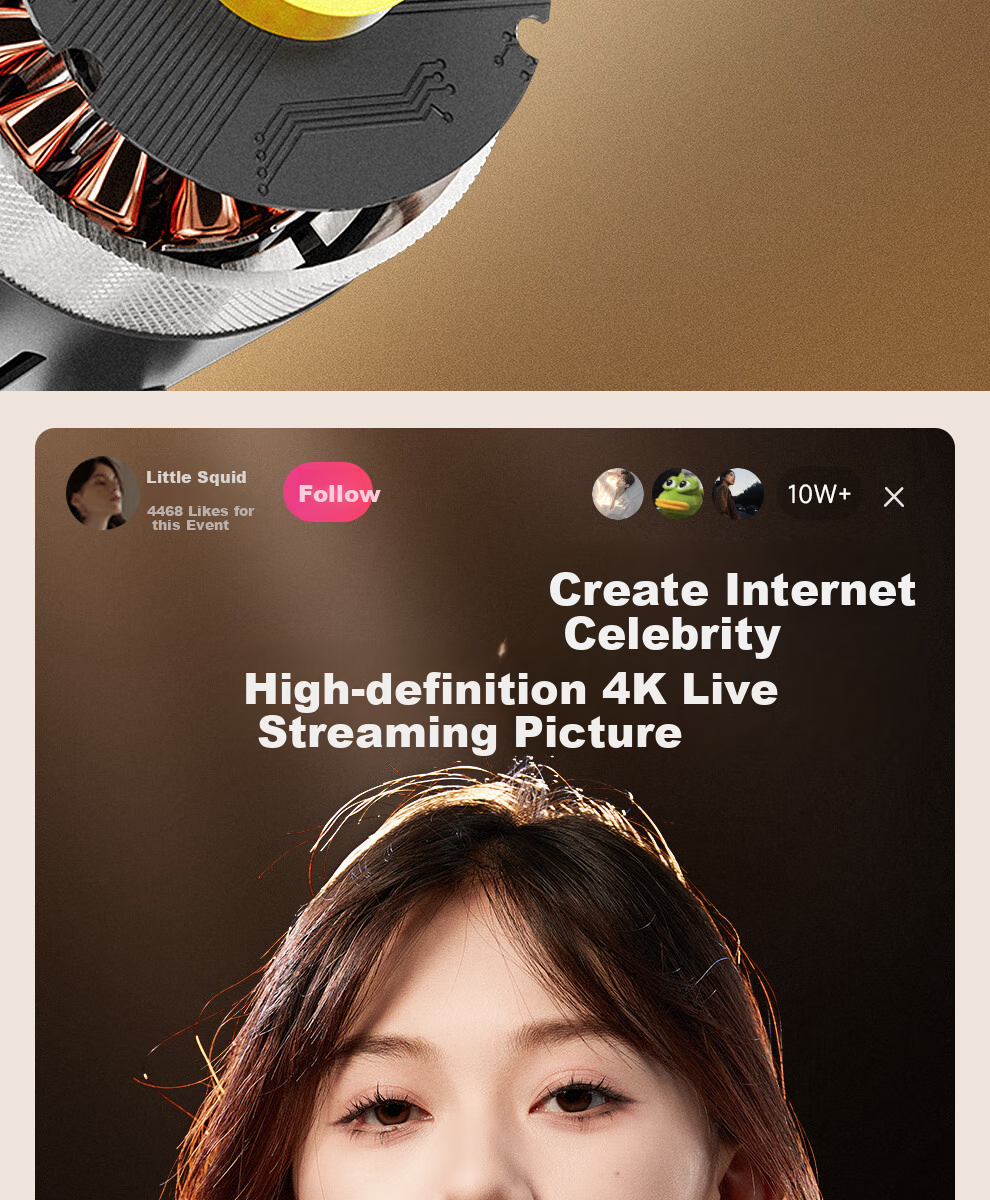 Beiyang Hair Light, Live Streaming Background Atmosphere Light, Live Streaming Fill Light, Host Backlight Contour Light, Goddess Spotlight, Douyin Professional Photography Spotlight, Top Light 17