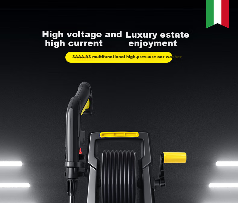 3AAA High-Pressure Car Washer, Car Washing High-Pressure Water Gun, Household 220V Car Washing Tool, Garden Floor Cleaning Machine, High-Power Cleaning Device 2