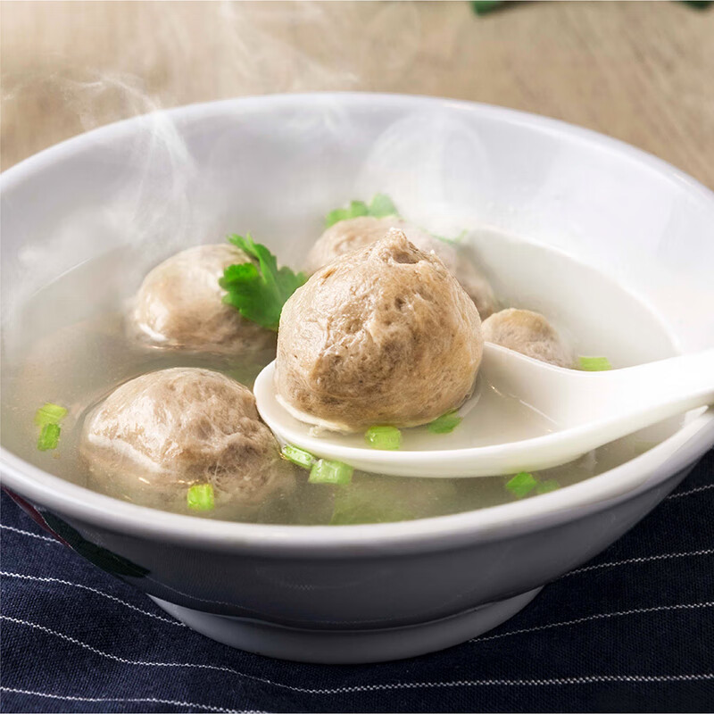 四海鱼蛋正宗港式手打牛肉丸一斤装500g火锅食材丸子生鲜烧烤露营