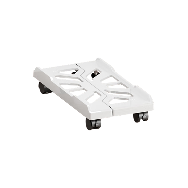Jingjiayi Extendable Desktop Computer Stand, Movable Chassis Tray, Computer Storage Rack, Mobile Base for Workstatio