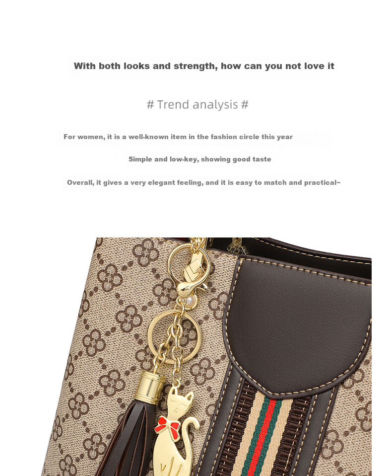 Aiqinghai Handbag, Women's Bag, Large Capacity Tote Bag, Crossbody Shoulder Bag, Light Luxury Brand, Birthday And Mother's Day Gift, Practical Present for Mom 4
