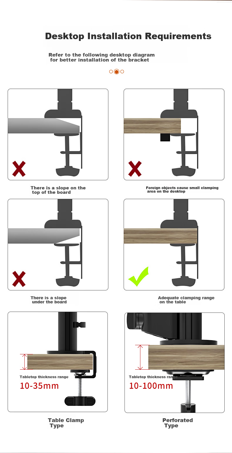 ECOLA Monitor Stand, Computer Stand, Height-Increasing Stand for Computers, Mechanical Arm Computer Desk Stand, Spiral Lifting Mechanical Spring Display Screen Stand FT62BK 9