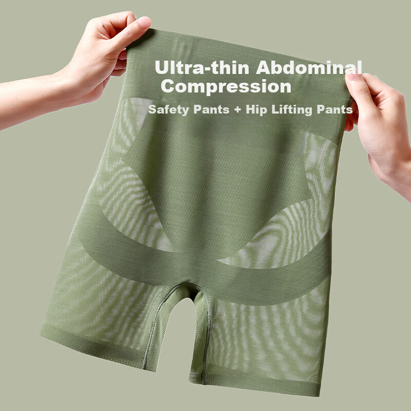 YUZHAOLIN High-Waisted Tummy Control Panties for Women, Waist-Cinching, Belly-Slimming, Butt-Lifting Shaping Shorts, Ultra-Thin Summer Safety Shorts