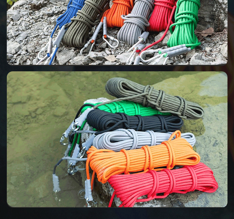 Kanle Outdoor Safety Rope, Climbing And Rock Climbing Rope, High-Altitude Work National Standard Flood Rescue Floating Lifeline, 6mm/10 Meters 14