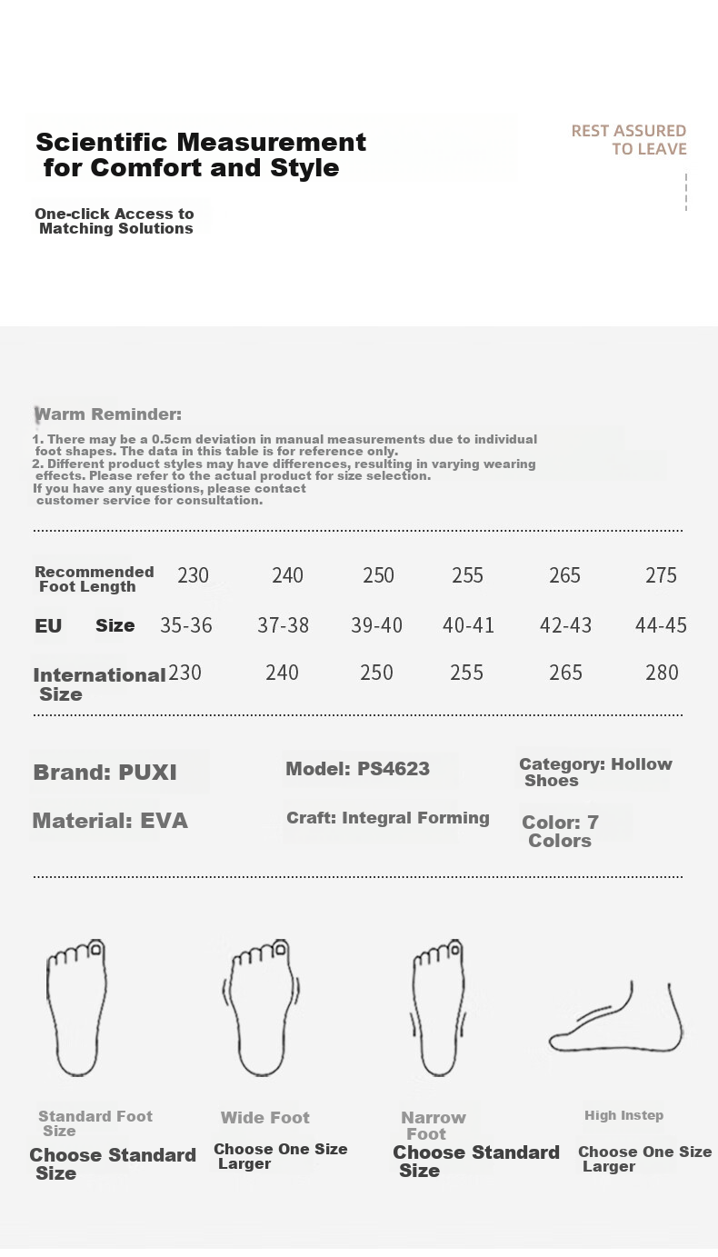 Poxi Cheese-Flavored Crocs-Style Perforated Women's Platform Sandals, Beach Closed-Toe Slippers, Outdoor Wear for Couples, Glacier Blue, Size 39-40 12