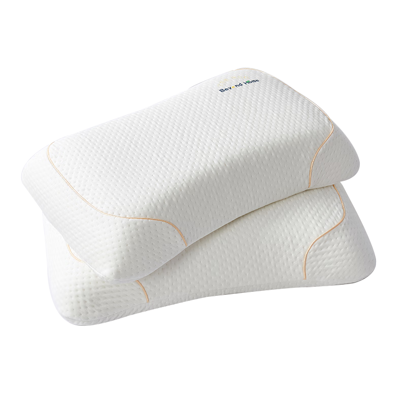 BEYOND Home Textile Zero-Pressure Bio-Based Cotton Bean Memory Foam Pillow Adult Sleep Pillow Cloud Oxygen 40*65*10cm Home Collection