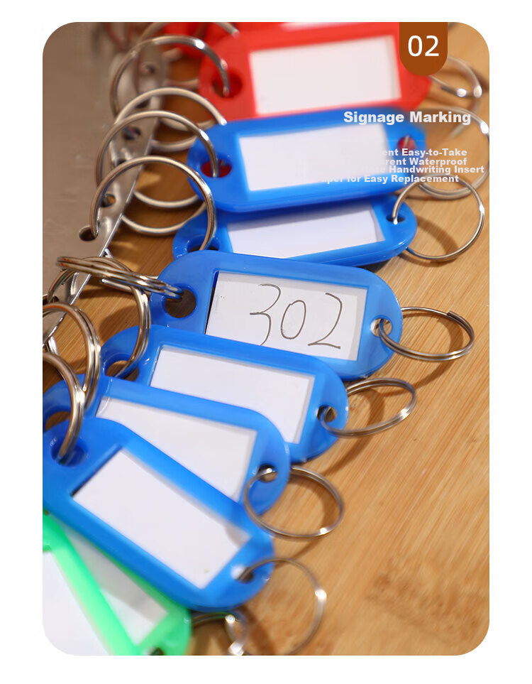Ouliwen Key Ring Tray, Landlord Mark Number Management, Keychain Keyring, Key Chain Key Ring, Storage Organizer Key Classification Tool, 58 Slots with Tags 8