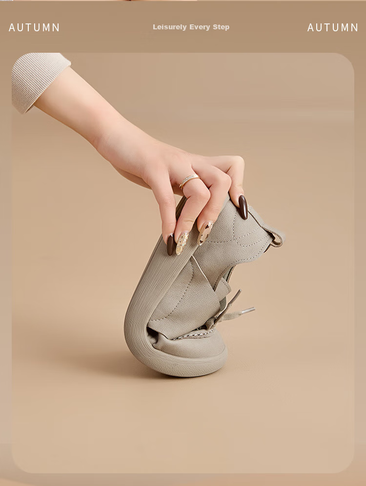 Dusto Thick-Soled Loafers for Women, 2026 New Spring Style, Flat Soft-Soled Deep-Mouthed Shoes, Birkenstock-Style Shoes, Kangaroo Shoes 13