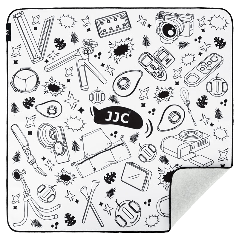 JJC Camera Folding Cloth, Velcro Patches, Self-Adhesive Cloth, P Makeup Bag, Wrapping Cloth, Inner Lining, Storage Protection Cover (Random Delivery of New Or Old Version)