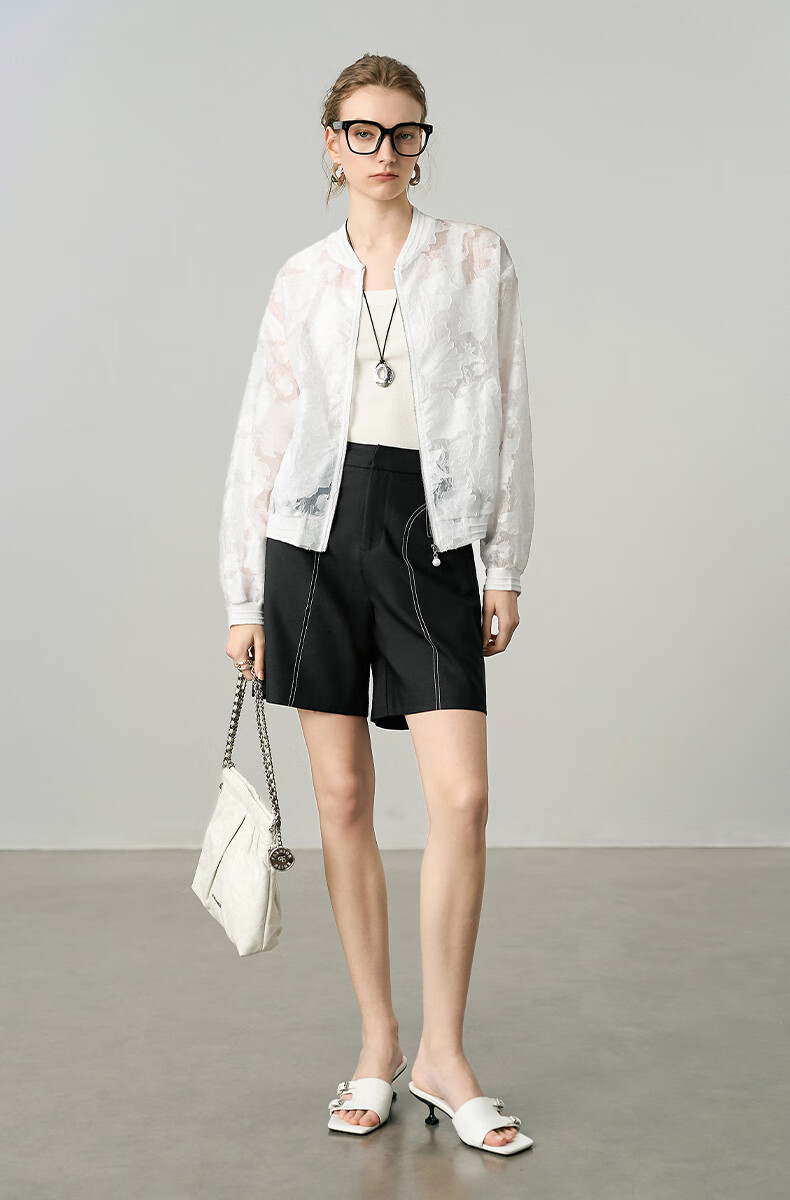 YANYEE White Casual Cardigan for Women Summer 2025 Thin Hollow Crochet Breathable Outerwear White M 16