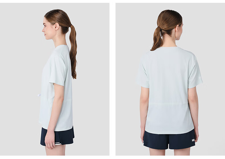 HELLY HANSEN, HHhh25 Summer Women's Cruise Casual Vacation Series Sun Protection Quick-Cooling Dry Short-Sleeve T-Shirt, Khaki, M 10