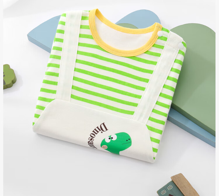 Badi Badi [Gift for Expectant Moms] Spring and Autumn Pure Cotton Infant Toddler Unisex Romper Colorful Panda 100cm 8