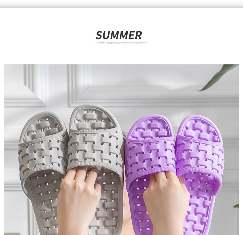 LETUO Women's Summer Slippers Bathroom Quick-Dry Massage Indoor Purple 36/37 (Fits 35-36) 11