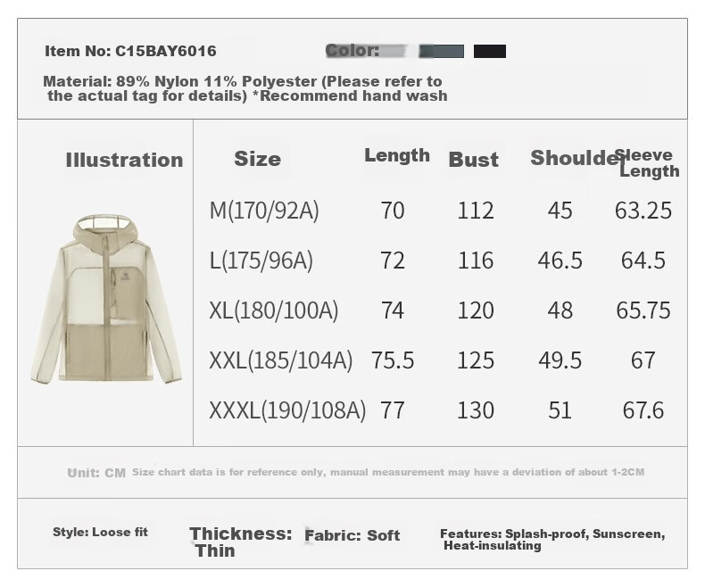 CAMEL [Xueshan Shell] Summer Sun Protection Clothing for Men And Women, Outdoor Sports Wear, Ice-Cool Loose Hooded New Lightweight Jacket 12