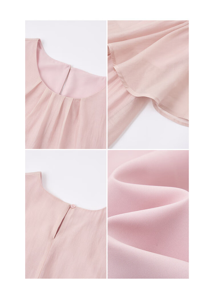 Mt [Shuxiang Laisai] Summer European Style Two-Piece Elegant Sweet Sleeveless Dress for Petite Women, Long Length 10