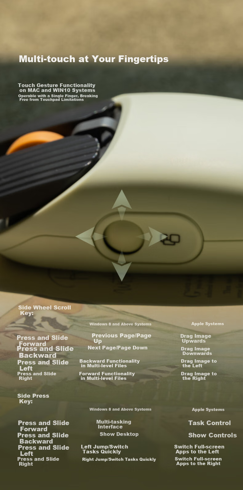 LOFREE Potato Chip Mouse EP115, Wireless Bluetooth 1970S Retro Series, Dual-Mode Connection Office Mouse, Walnut 3