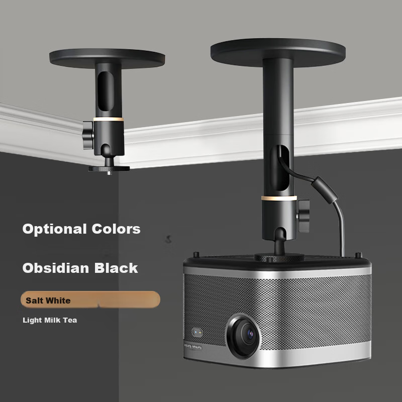 CINE Heavy-Duty Projector Ceiling Mount Bracket for Home Use, Compatible with XGIMI RS10 H6, Jianuo Dangbei F6, Hisense, Epson Projectors, Ceiling Hanging And Gimbal Bracket PH68-25