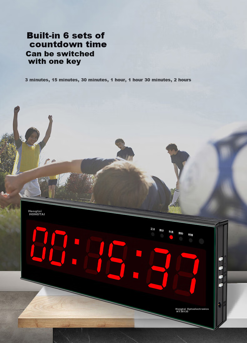 HoTai Electronic Multifunctional Sports Competition Reminder Countdown Timer with Wireless Hand Clapper, Model 3613 Timer 8