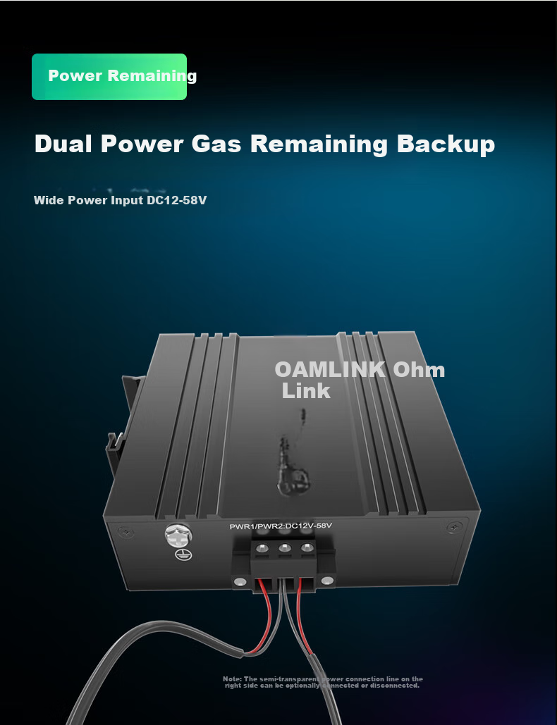 OAMLink Industrial Switch, 100Mbps, 5-Port Mini Version, Unmanaged, DIN Rail Mount, OAM-6000 7