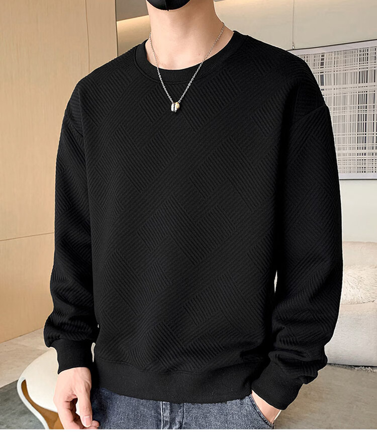 ROMON Men's Sweatshirt, Casual Long-Sleeve T-Shirt for Spring And Autumn, Men's Jacket, Clothing, Base Layer Top 6