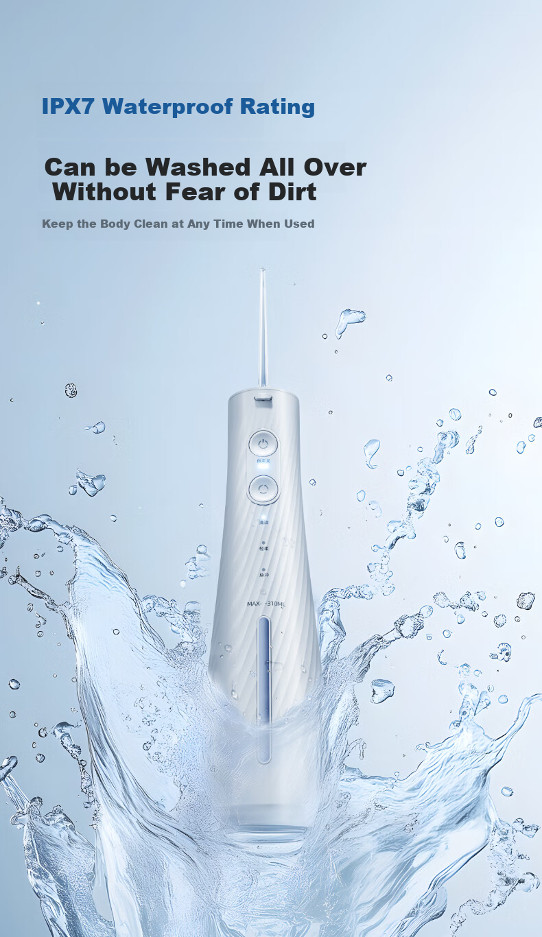 KONKA Oral Irrigator, Home Dental Water Flosser, Tooth Cleaner, Portable Upright Design, Fully Washable, Orthodontic Prevention, Tartar Removal, Gift for Couples, New Year's Present, Gift for Parents 21