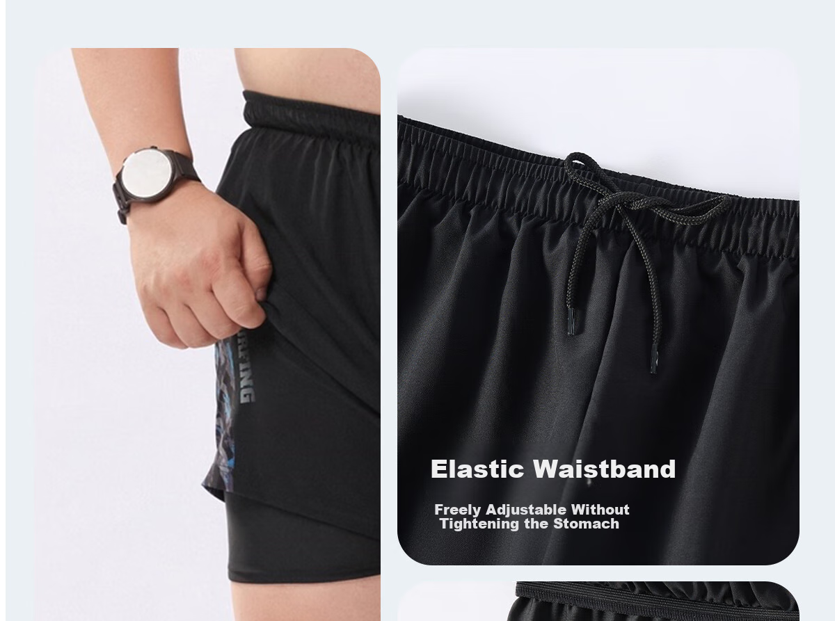 Li-Ning Men's Swim Trunks, Plus Size, Extra Large, for 200-300 Jin Weight, Loose-Fitting Swimsuit for Overweight Men, Hot Spring And Swimming Equipment 12