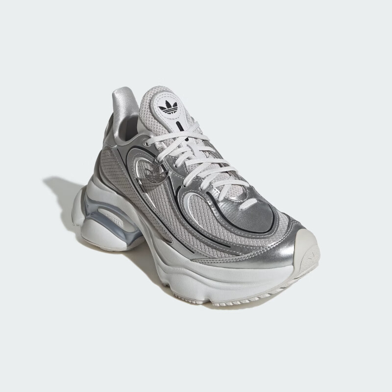 Adidas Trefoil Series, Women's OZVENUZ W Casual Shoes, KI0557, Metallic Silver, Size 36.5 3