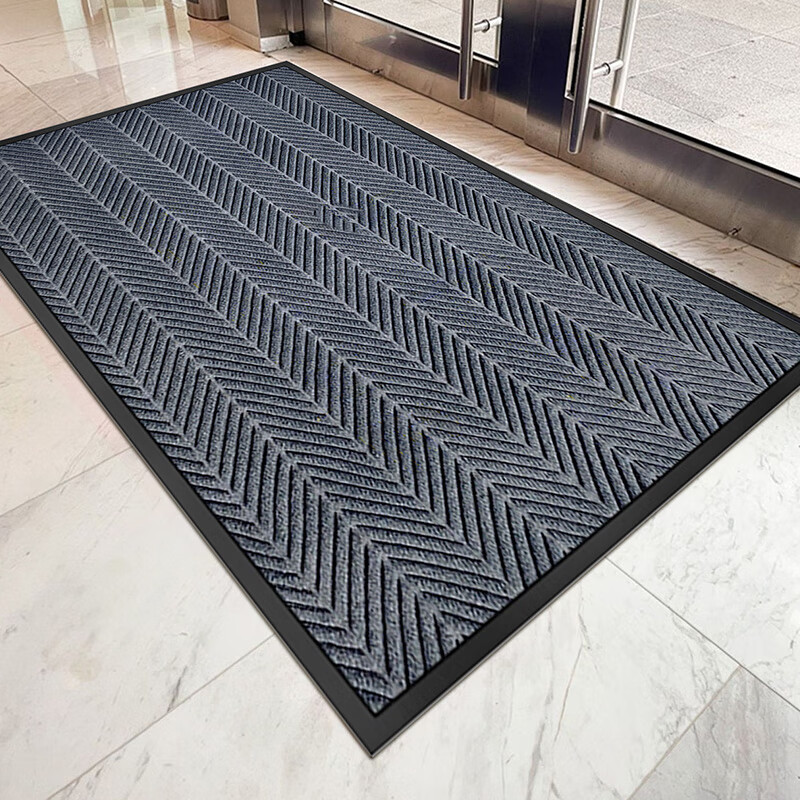 Jushiyi Commercial Floor Mat, Hotel Company Outdoor Reception Tire Pattern Doormat, Entrance Non-Slip Dust-Removing Foot Mat, 80*120cm