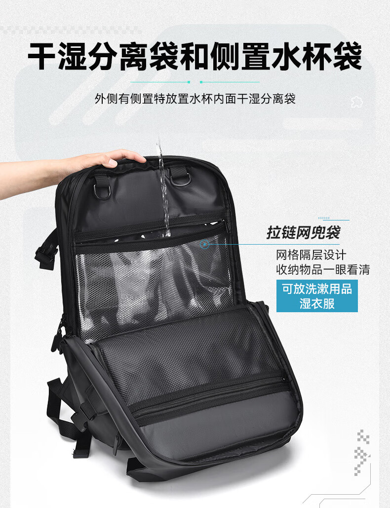 VICTORIATOURIST Men's Backpack 17.3-inch Laptop Bag Sports Motorcycle Large Capacity Basketball Travel School Bag 2