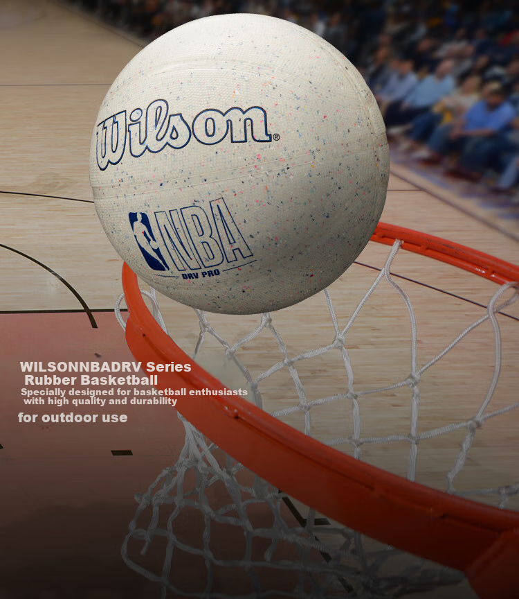 Wilson NBADRV PRO Series Rubber Ball, Standard Size 7 Basketball 3