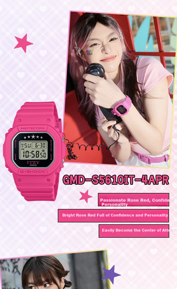 Casio Women's G-SHOCK Square Digital Sports Watch, Student Watch, Gift for Girlfriend, GMD-S5610IT 5