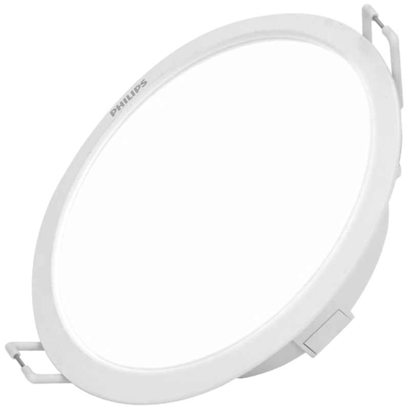 PHILIPS LED Recessed Ceiling Downlight, Tri-color Ultra-thin Tunnel Light, 5.5W, Cutout 85-95mm, Cool White 6500K
