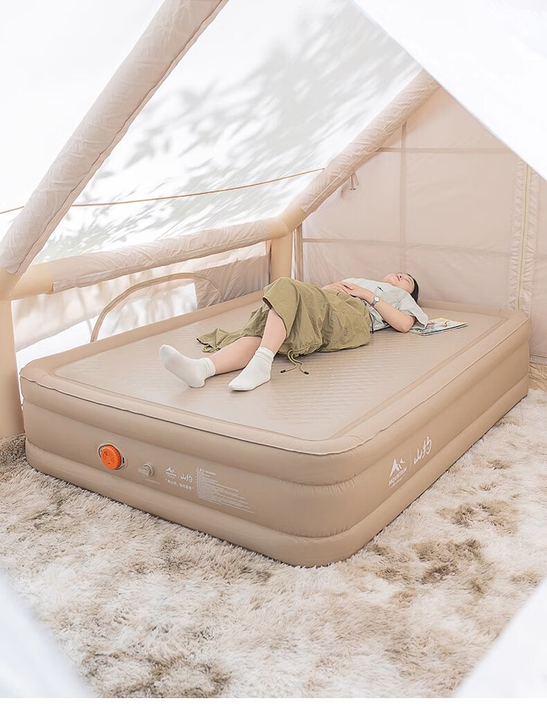 Shanyue Elastic Silk Cloud Bed Brushed Inflatable Mattress Tent Outdoor Camping Foldable Home Use Automatic Air Mattress 11